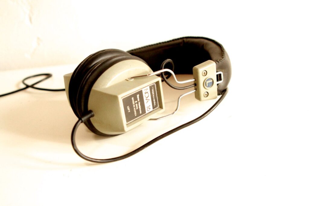 Vintage iPod with Headphone