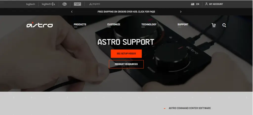 Astro customer support