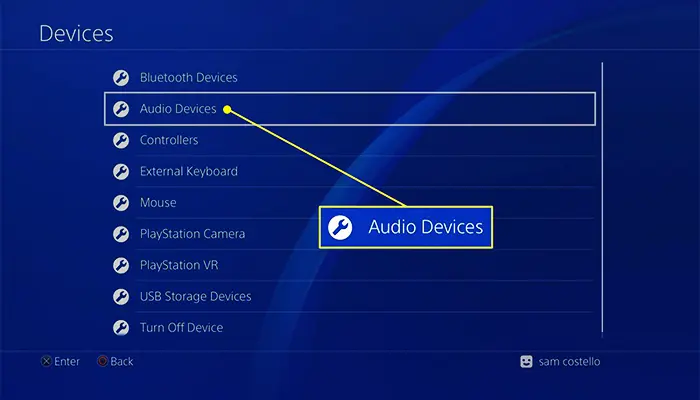 IMAGE OF AIRPODS CONNECTED TO PS4